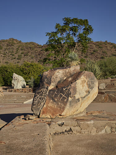 A Boulder as Sculpture Frank Lloyd Wrights Taliesin West, in Scottsdale, Arizona Art Print