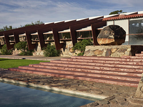 Frank Lloyd Wrights Taliesin West, in Arizonas Sonoran Desert, Scottsdale II Art Print