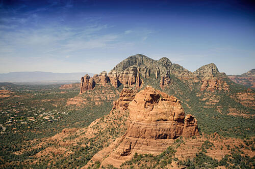 Aerial View from Helicoptor, Sedona, Arizona Art Print