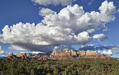 The Famous Red-Sandstone Formations That Surround Sedona, Arizona VI Art Print