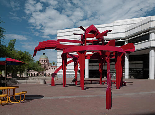 David Blacks 1991 Sculpture, Sonora, in the Tucson, Arizona, Main Librarys Plaza Art Print