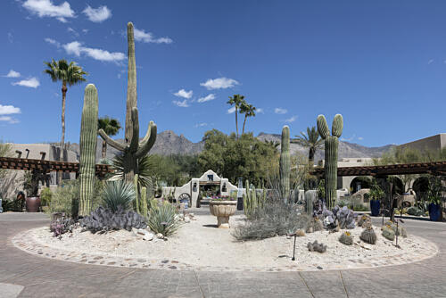 Entrance to the Hacienda del Sol, a Historic Resort in Tucson, Arizona II Art Print