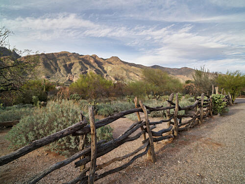 Low Mountains Outside the Old Tucson Theme Park on the Edge of Tucson, Arizona Art Print