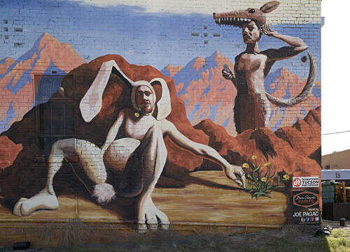 Portion of a Long, Vivid, Phantasmagoric Mural, Tucson, Arizona IV Art Print