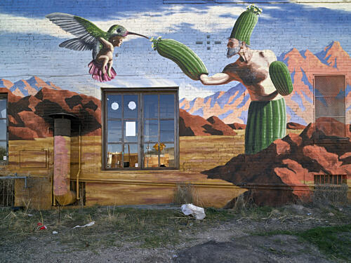 Portion of a Long, Vivid, Phantasmagoric Mural, Tucson, Arizona V Art Print