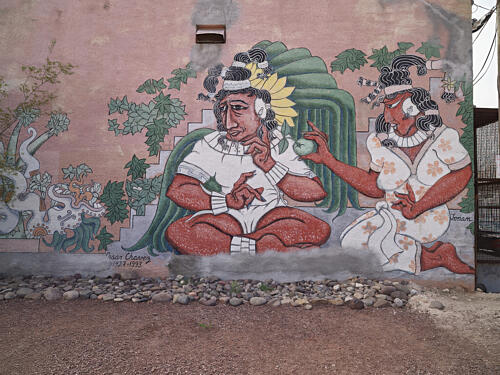 Artist Melchor Ramirezs Mural Honoring Cesar Chavez Tucson, Arizona Art Print