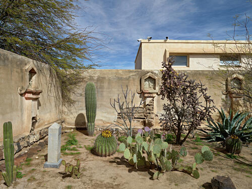 The Mission San Xavier del Bac, a Historic Spanish Catholic Mission, Tucson, Arizona VI Art Print