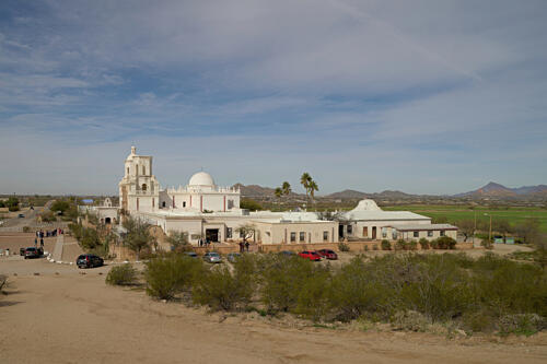 The Mission San Xavier del Bac, a Historic Spanish Catholic Mission, Tucson, Arizona XI Art Print