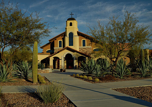 St. Mark Catholic Church in the City of Oro Valley, North of Tucson, Arizona II Art Print
