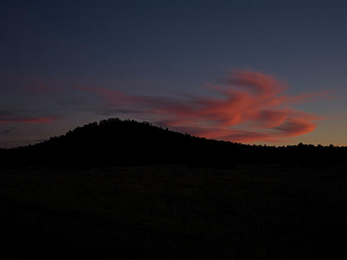 Sunset over the Hills Near Vernon, Arizona Art Print