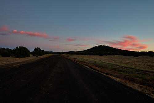 Dusk Falls Near Vernon, Arizona Art Print