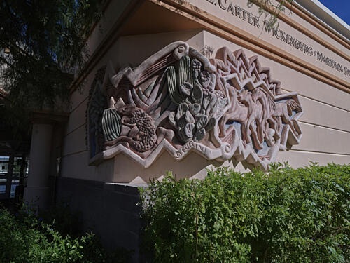 Architectural Detail on City Hall in Wickenburg, Arizona Art Print