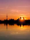 Leslie Street Spit Toronto at Sunset Art Print