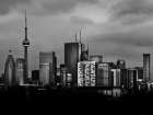 Toronto Skyline from the Pape Bridge No 3 Art Print