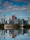 Toronto Skyline Reflection Art Print
