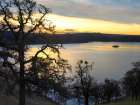 Melones Lake twilight-California Art Print