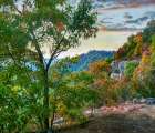 White Rock Mountain Sunset Art Print