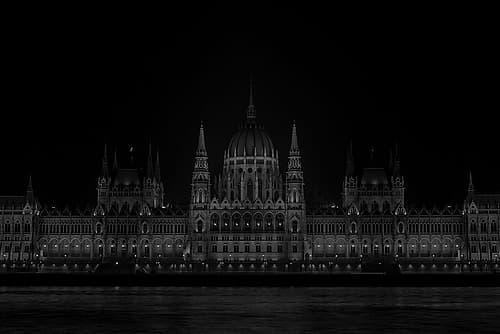 Budapest at night European Print