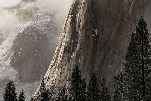 Mountain in Yosemite Valley, USA Art Print