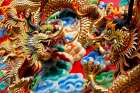 Thai Dragon Temple Art Art Print