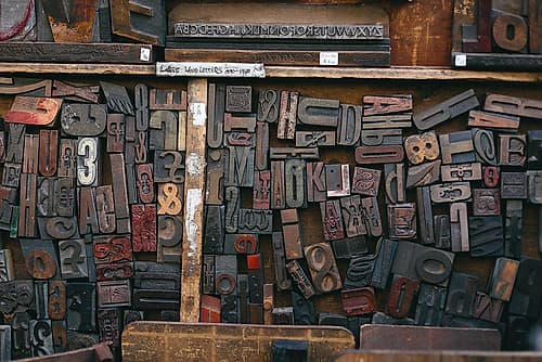 Wooden Stamps Photography Print