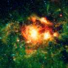 Stellar Storm of Infrared Light Art Print