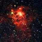 The Bright, Young Star IRAS 13481-6124 Art Print