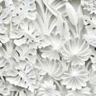 White Leaves Art Print