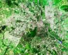 Delhi - India Viewed from Space Art Print