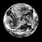 Earth in Black and White Art Print