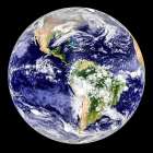 GOES 12 Satellite image Showing Earth in 2010 Art Print