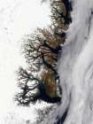 Greenland├óΓé¼Γäós eastern coast by Terra MODIS in 2003 Art Print