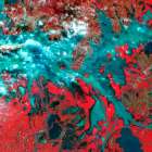 Poyang Lake - China Viewed from Space Art Print
