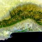 Salalah - Oman Viewed from Space Art Print