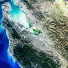 Santa Clara - CA Viewed from Space Art Print