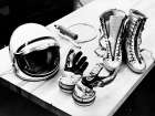 Some of the Mercury Suit Components including Gloves - Boots and Helmet - 1961 Art Print