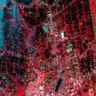Thailand Floods Monitored by a NASA satellite Art Print