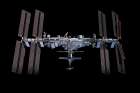 The ISS pictured from the SpaceX Crew Dragon Endeavour 2021 Art Print
