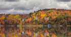 Autumn Reflection Gatineau Hills Art Print