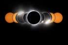 Eclipse Composite April 8 Art Print