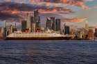 Disney Cruise Ship Passes Mid-Manhattan Skyline Art Print