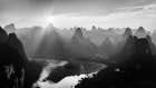 Chinese Mountain Landscape Print