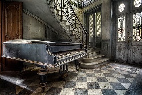 Piano Hall Photography Print
