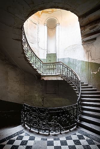 Spiral Staircase Photography Print