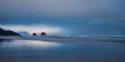 Distant Sea Stacks Art Print