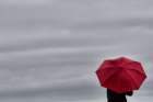 Little Red Umbrella Art Print