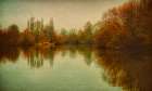 Autumn Morning on the Lake Art Print