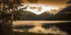 Mountain Lake Sunset Art Print