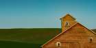 Red Barn Blue Sky Art Print