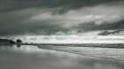 Distant Sea Stacks Along the Coast Art Print